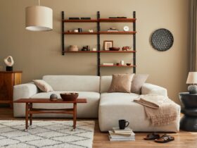 Modern interior of living room