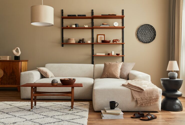 Modern interior of living room