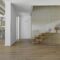 Modern Living Room Interior with Staircase