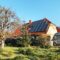 Solar Panels on Roof of Countryside House