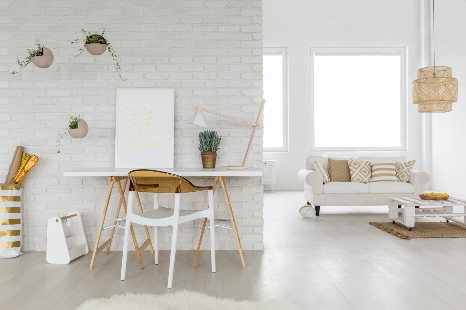 Artist's working space