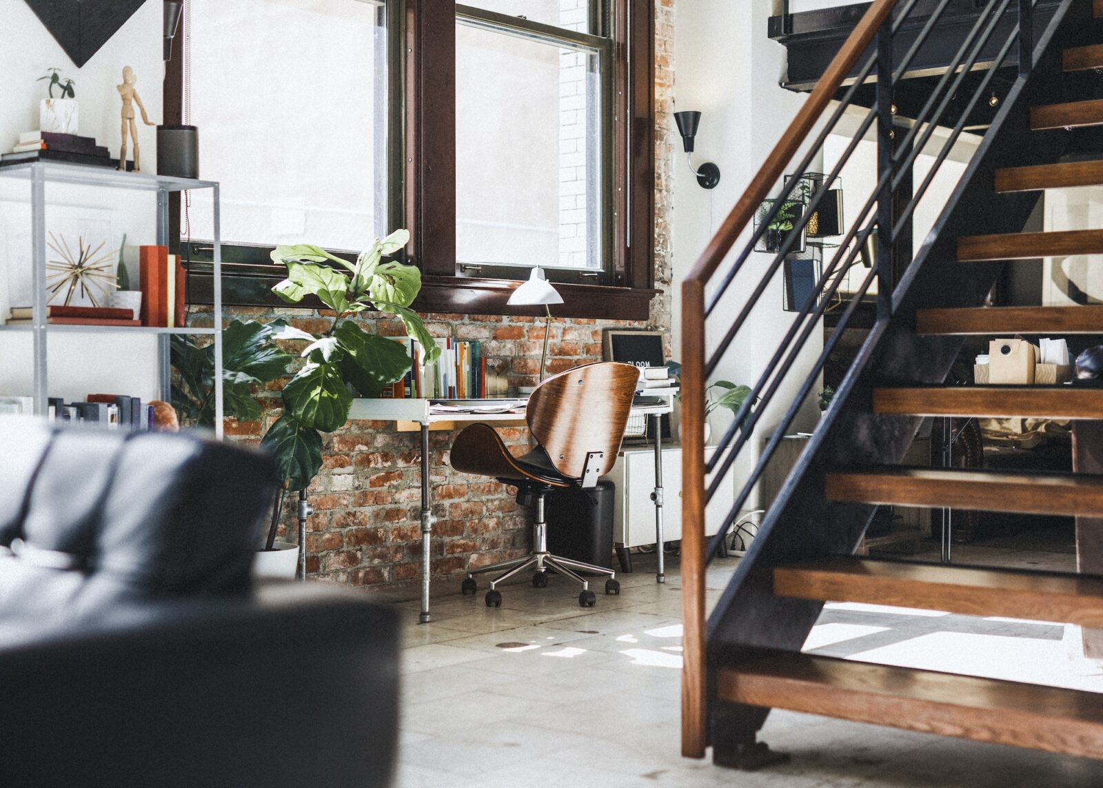 Industrial style coworking space