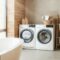 Interior of a real laundry room