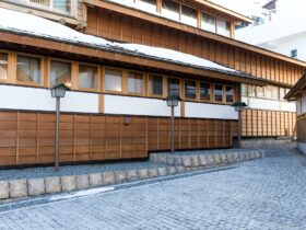Japanese ancient wooden house