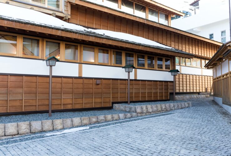 Japanese ancient wooden house