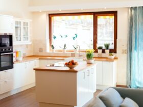 Modern white kitchen