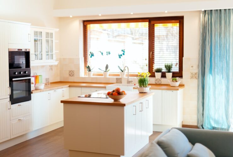 Modern white kitchen