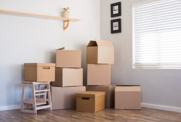 Moving house and boxes