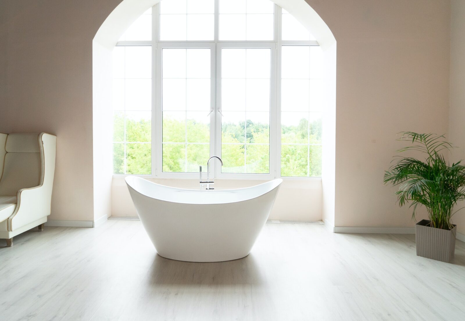 White modern bathroom