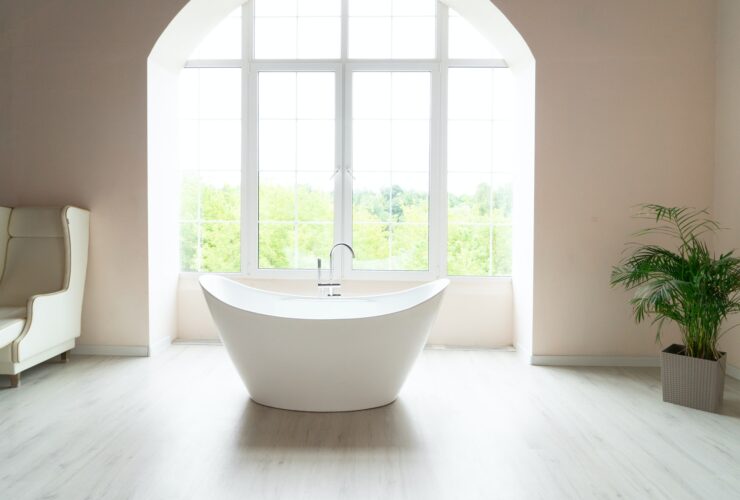 White modern bathroom