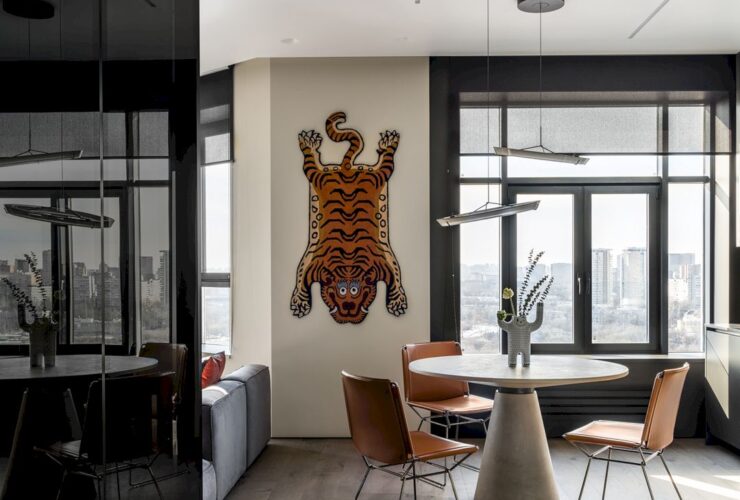 A Modern Apartment With A Glass Home Office For A Bachelor 6