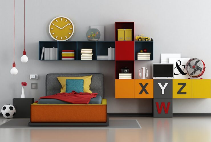Colorful teen room