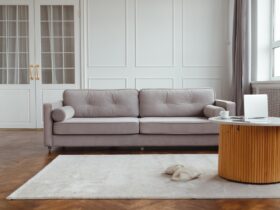 10 Modern Minimalist Living Room Designs with Concrete Wall And Chic Furniture