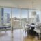 Dining room of luxury highrise apartment