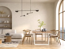 10 Living Room Designs With Clean-Lined Furniture With Casual Materials