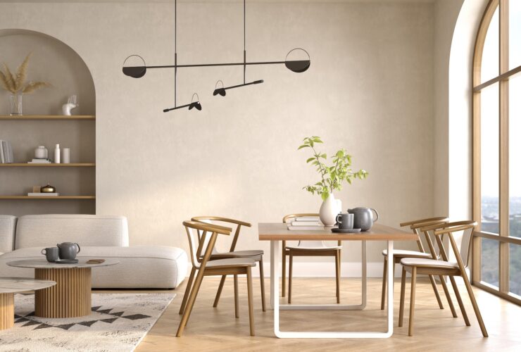 10 Living Room Designs With Clean-Lined Furniture With Casual Materials