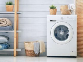 laundry room with a washing machine