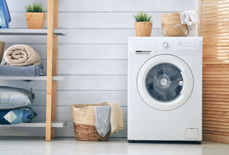 laundry room with a washing machine
