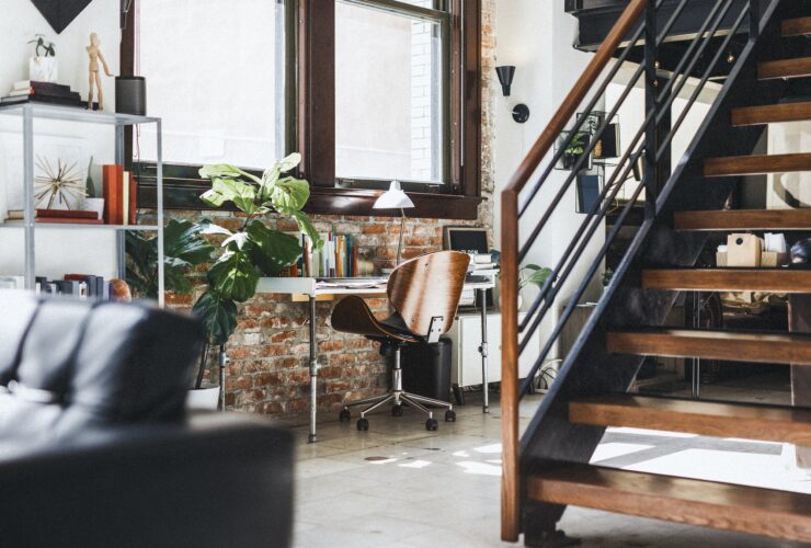 10 Contemporary Industrial Office Design Ideas With Large Storage Unit And Stylish Desk