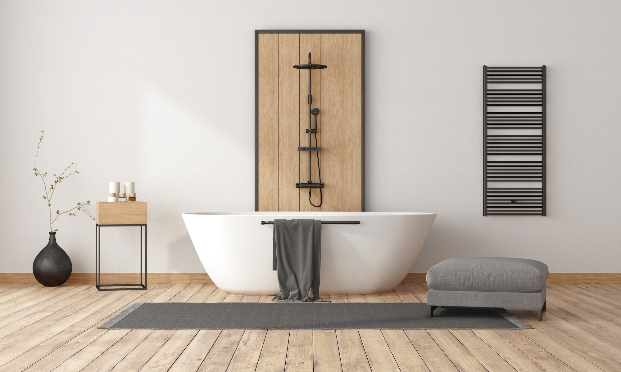 10 Chic Minimalist Bathroom Ideas With Neutral-Toned Tiles And Woods