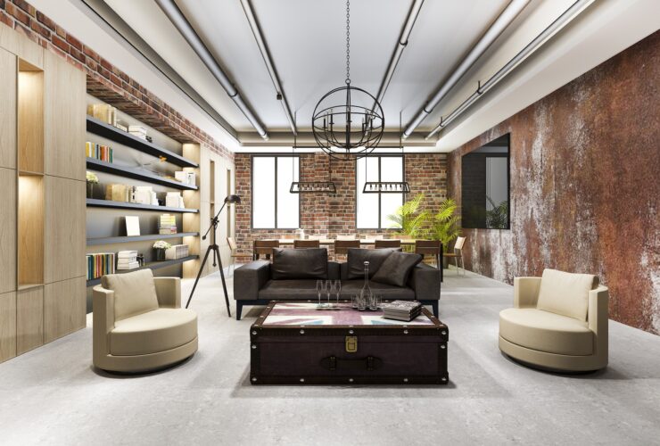 7 Interesting Living Room Ideas In Industrial Style Decor