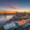 Baltimore, Maryland, USA Skyline Looking Over the Inner Harbor