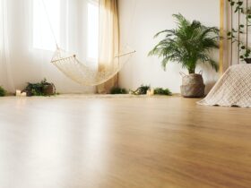 Bedroom with hardwood floor