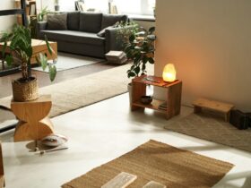 Big modern room for meditation activity
