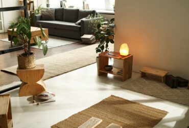 Big modern room for meditation activity