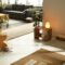 Big modern room for meditation activity