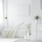 Cozy, white bedroom interior