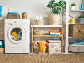 laundry room with a washing machine