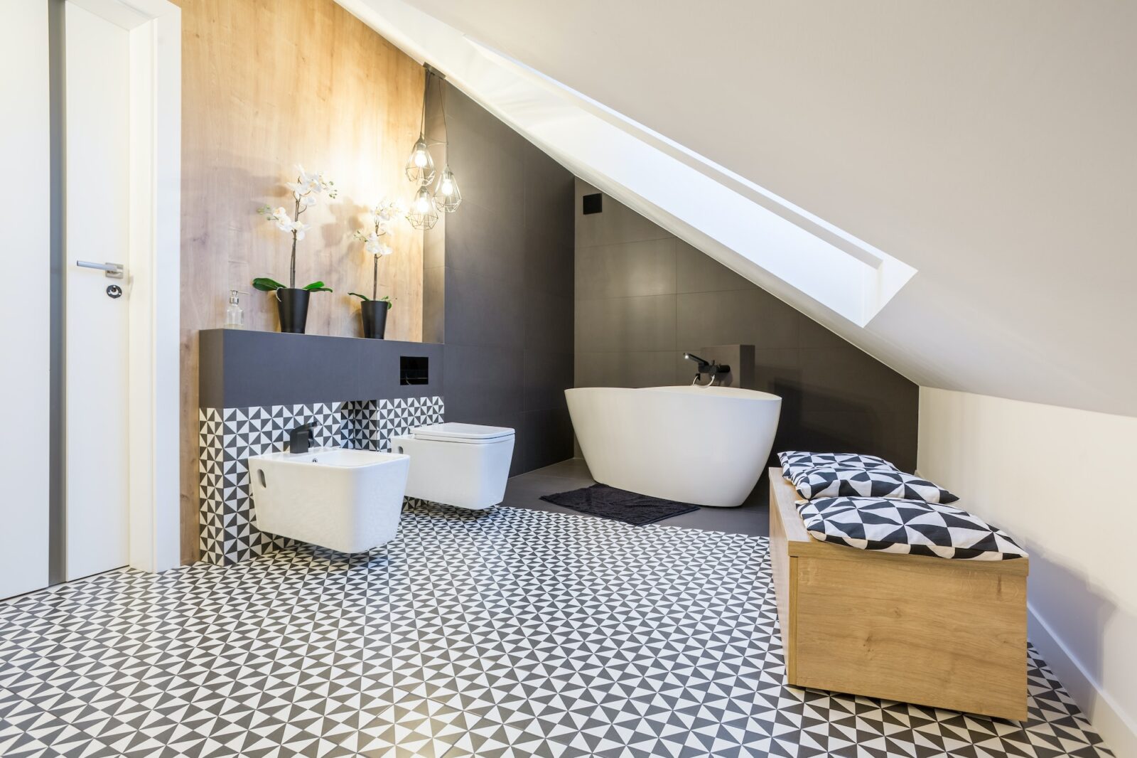 Modern bathroom interior