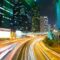 modern city at night