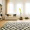 Modern home interior with hammock