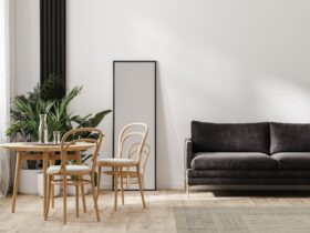 modern living room interior, home interior, scandinavian style, 3d rendering