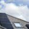 Photovoltaic panels on the house roof