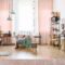 Pink girl room interior