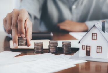 Property investment and mortgage financial concept.