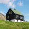 Simple house with green roof