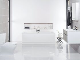 5 Sleek White Bathroom Ideas with Black Accents