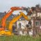 Two Demolition cranes at work