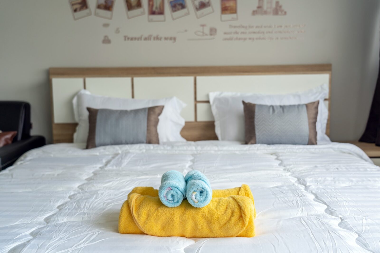 Closeup Towel Over The Bedroom For Service The Cus 2022 12 16 03 24 10 Utc