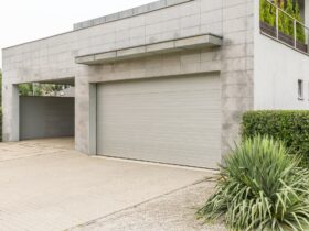 Garage in big house