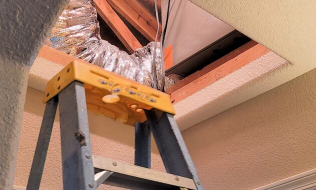 Hvac Technician Installing The Coil In The Attic C 2022 11 08 05 59 57 Utc