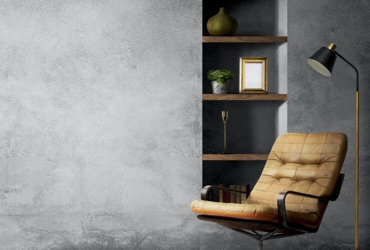 Loft home office interior design