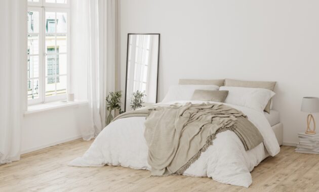 Modern Bedroom Interior White Bed And Beige Blank 2022 10 13 20 44 50 Utc