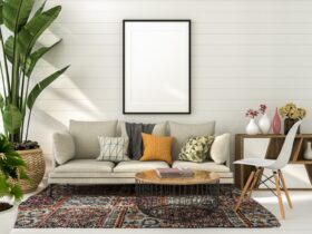 3d Illustration Mockup Photo Frame In Living Room 2022 01 18 23 55 07 Utc