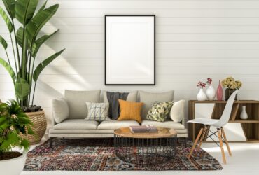 3d Illustration Mockup Photo Frame In Living Room 2022 01 18 23 55 07 Utc