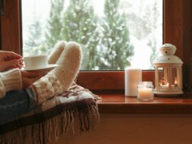 Composition Of Cozy Winter Day On Wooden Windowsil 2022 03 29 07 18 07 Utc